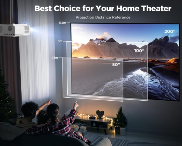 Proyector DBpower C16 4k Con Wi-fi Y Bluetooth 5.2 - Image 9